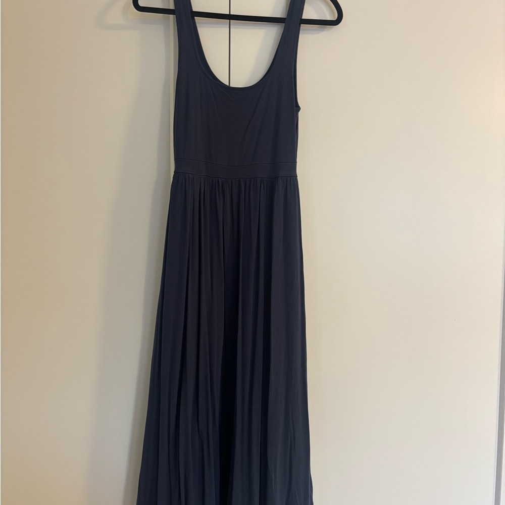 Aritzia Navy Wilfred Market Dress - navy